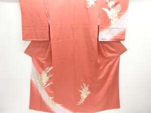 箔置き薔薇模様訪問着
